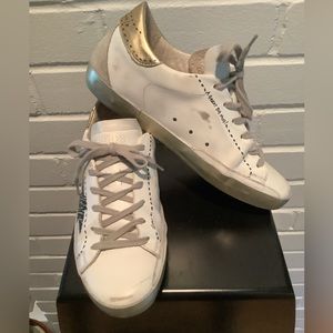 Golden Goose Superstar with Hand Drawn Logo Sneakers